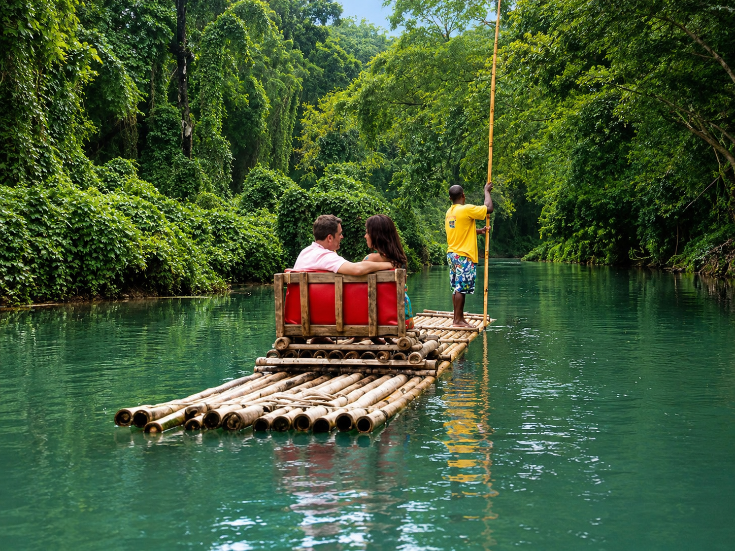 Relax on a Martha brae rafting tour