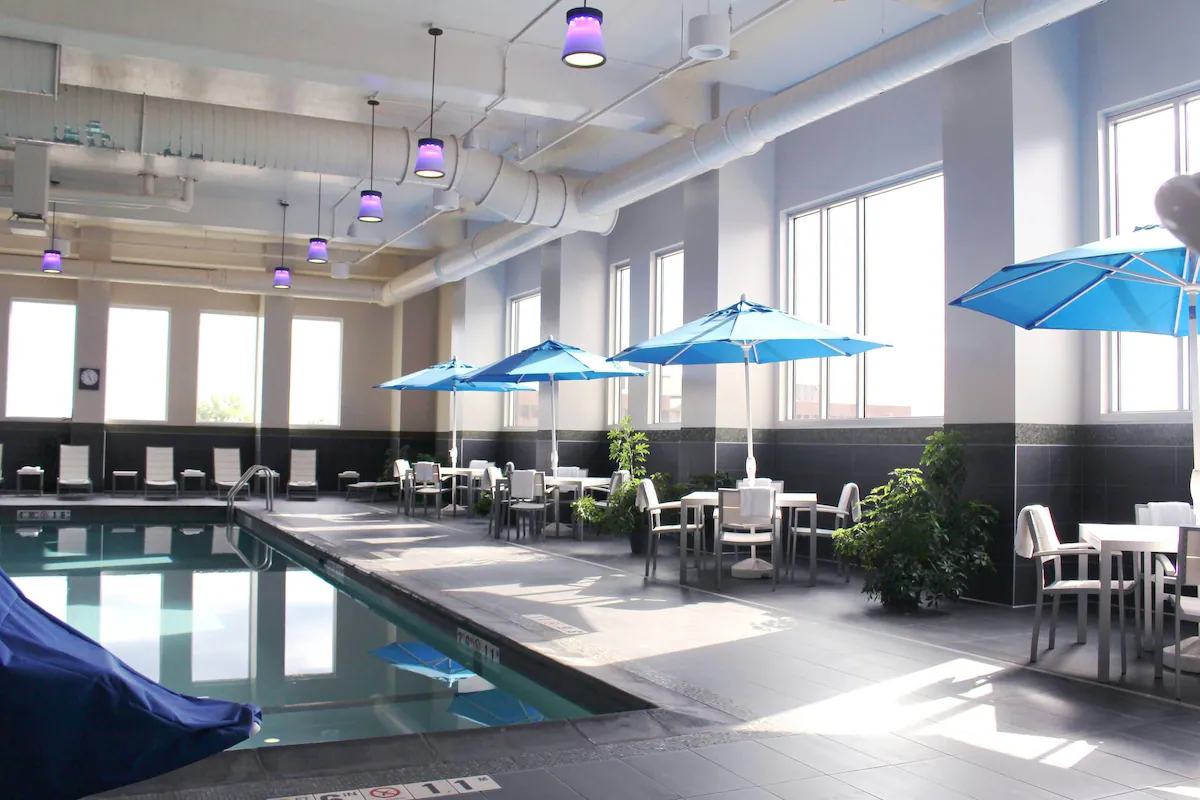 Indoor hotel pool