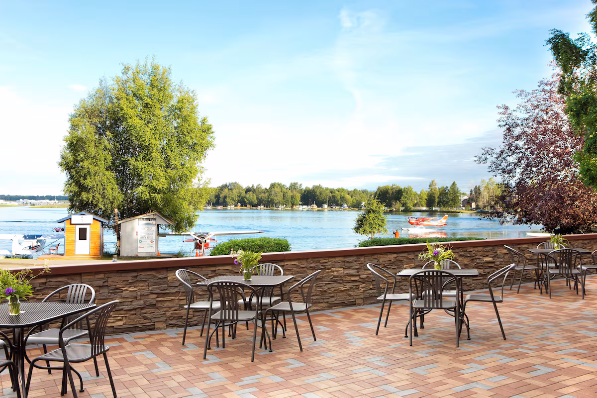 Lunch on the terrace with amazing views