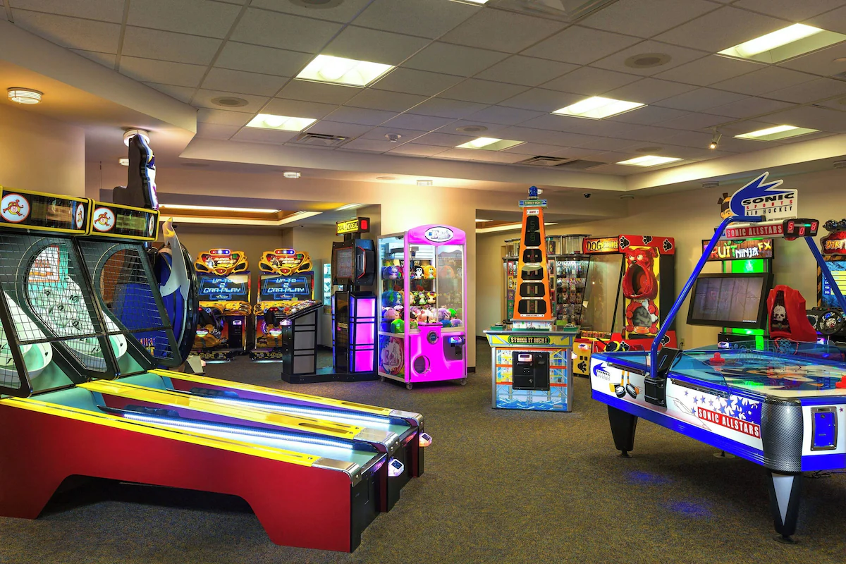 Kid's game area in resort