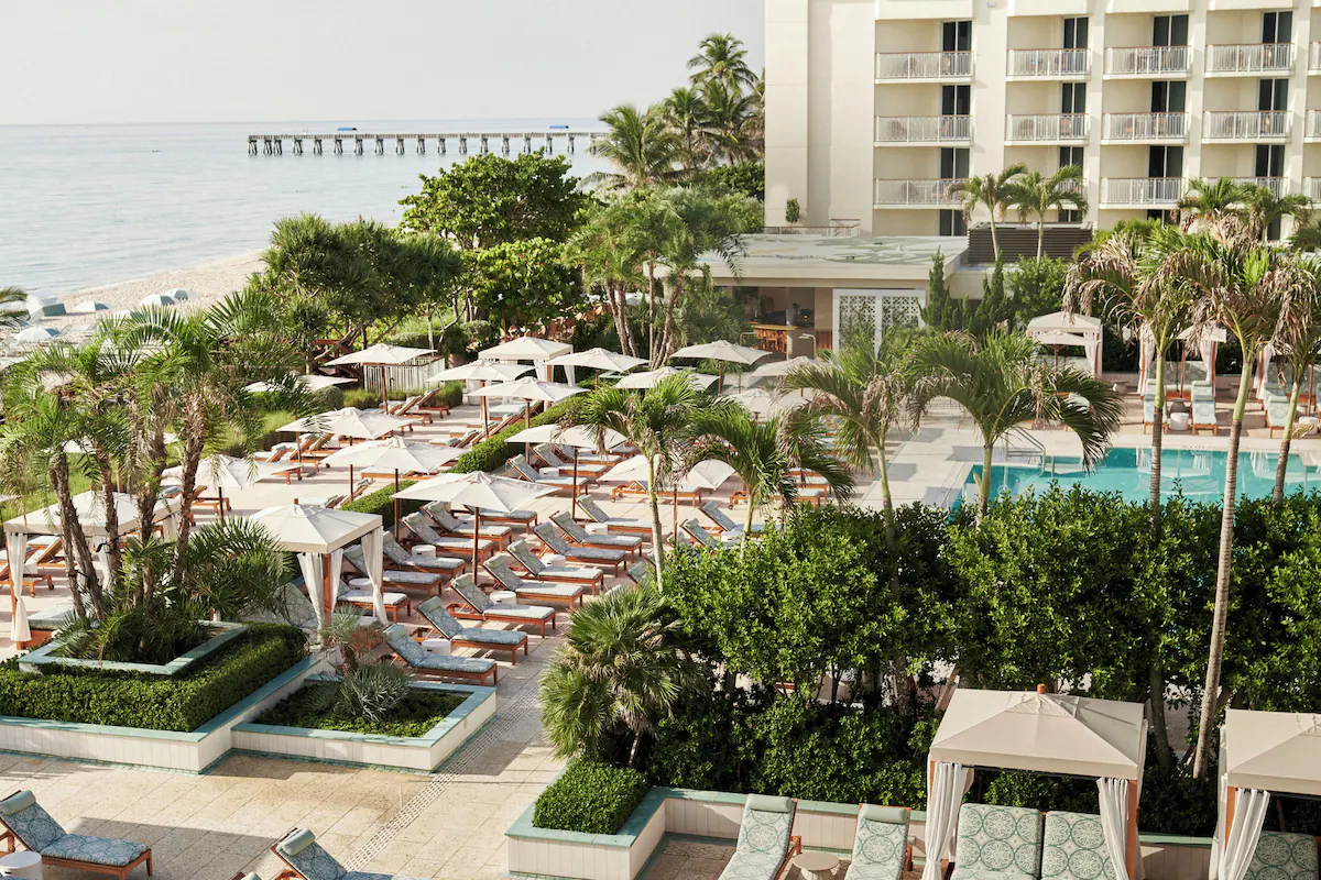 Cabanas poolside