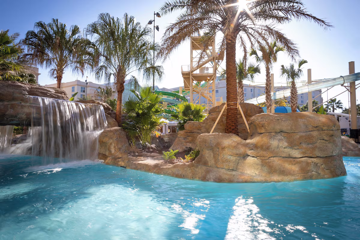 Relax on a lap on the resort lazy river