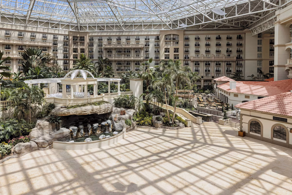 Enjoy the resort atrium