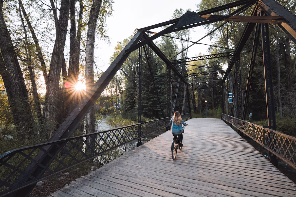 Take a peaceful bike ride