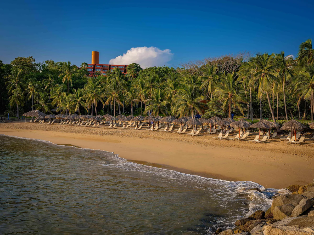 The resort has 4 beaches