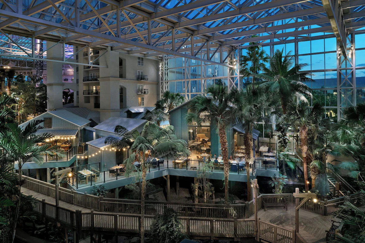 Atrium inside the resort