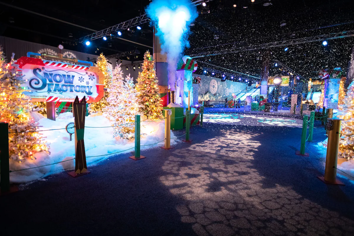 Snow festival at the resort in December