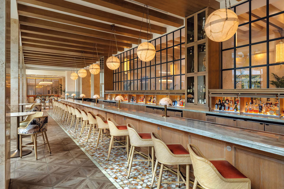 Resort restaurant and bar