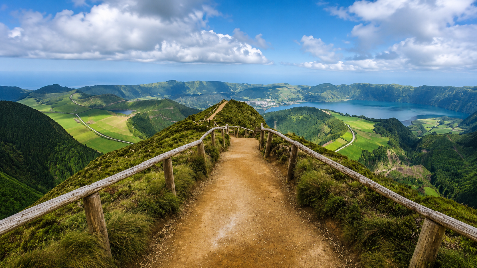 Walk along Sete Cidades