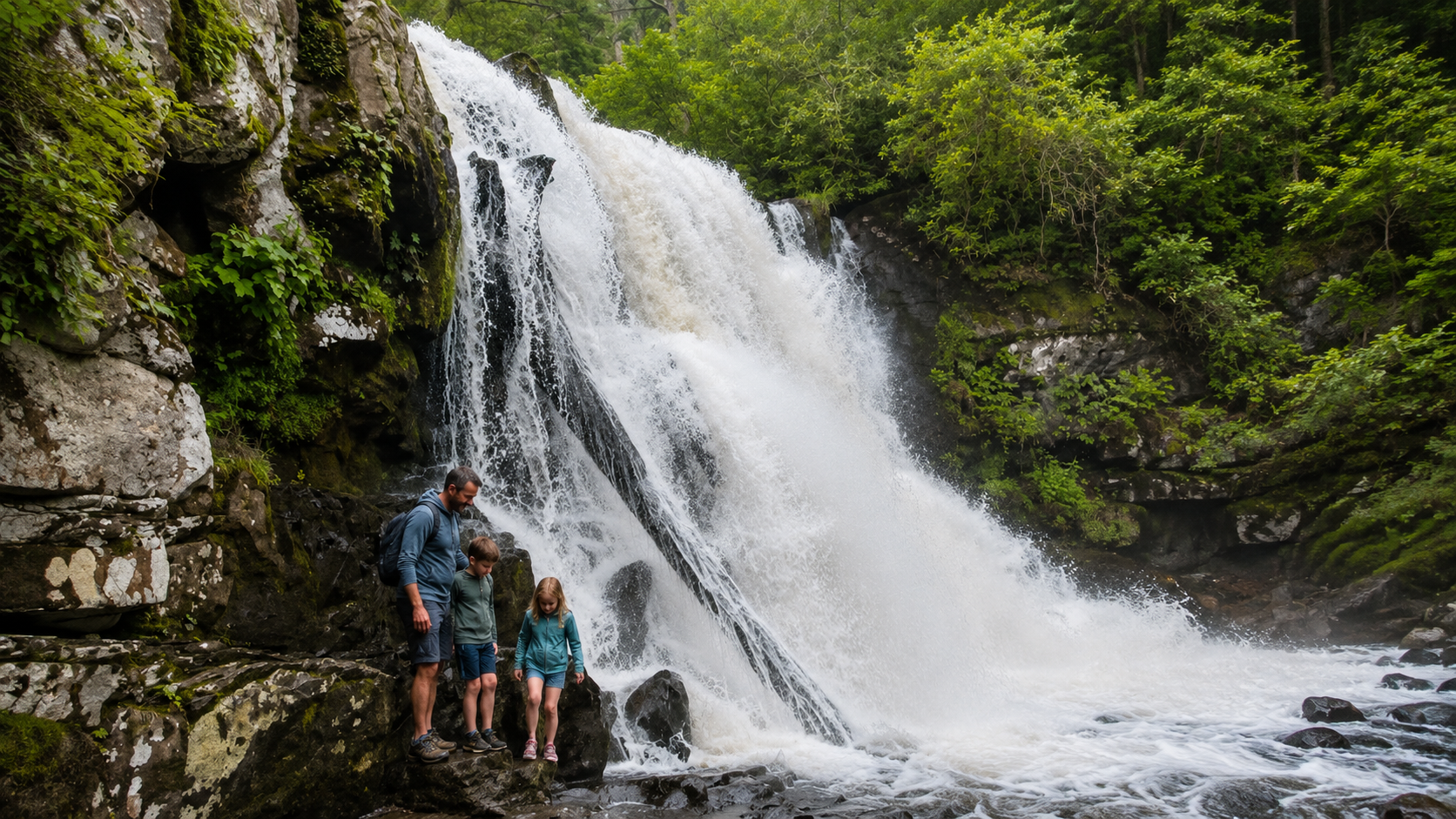 Explore waterfalls along your hike at Cades Cove