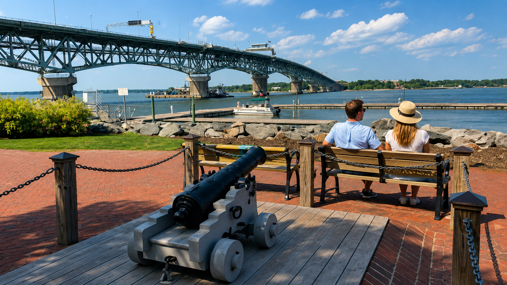 Yorktown and Riverwalk landing