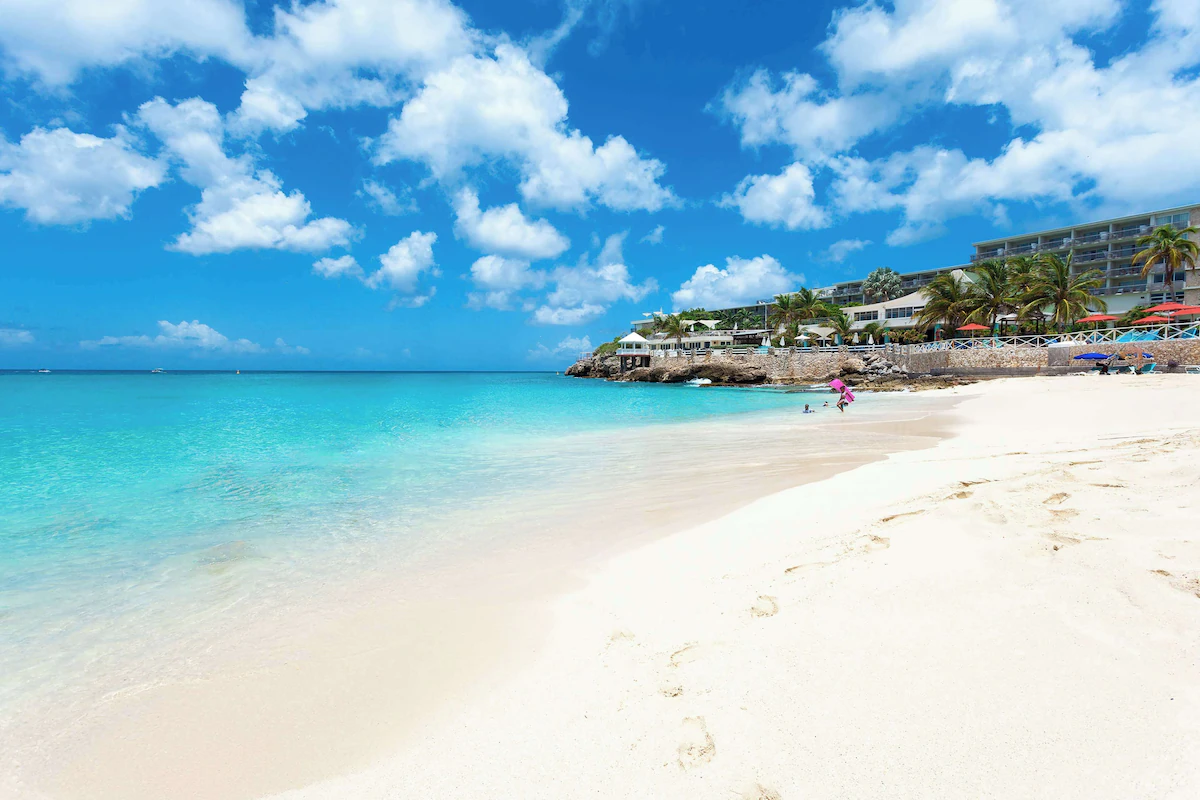 Beach right outside to door step