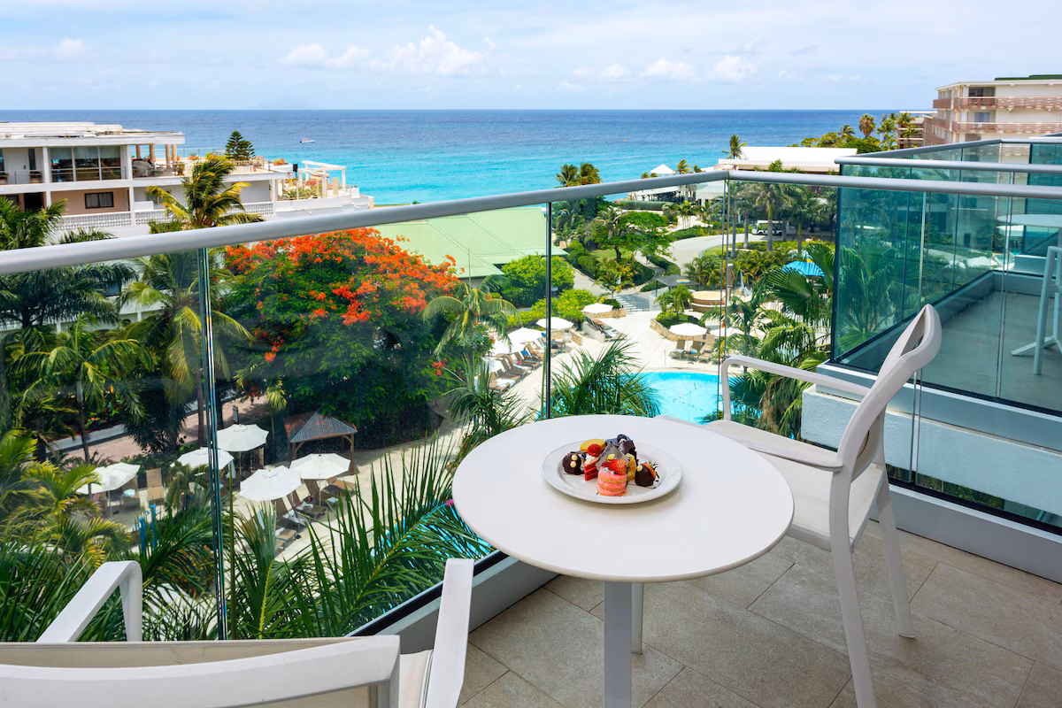 Eat breakfast with an ocean view