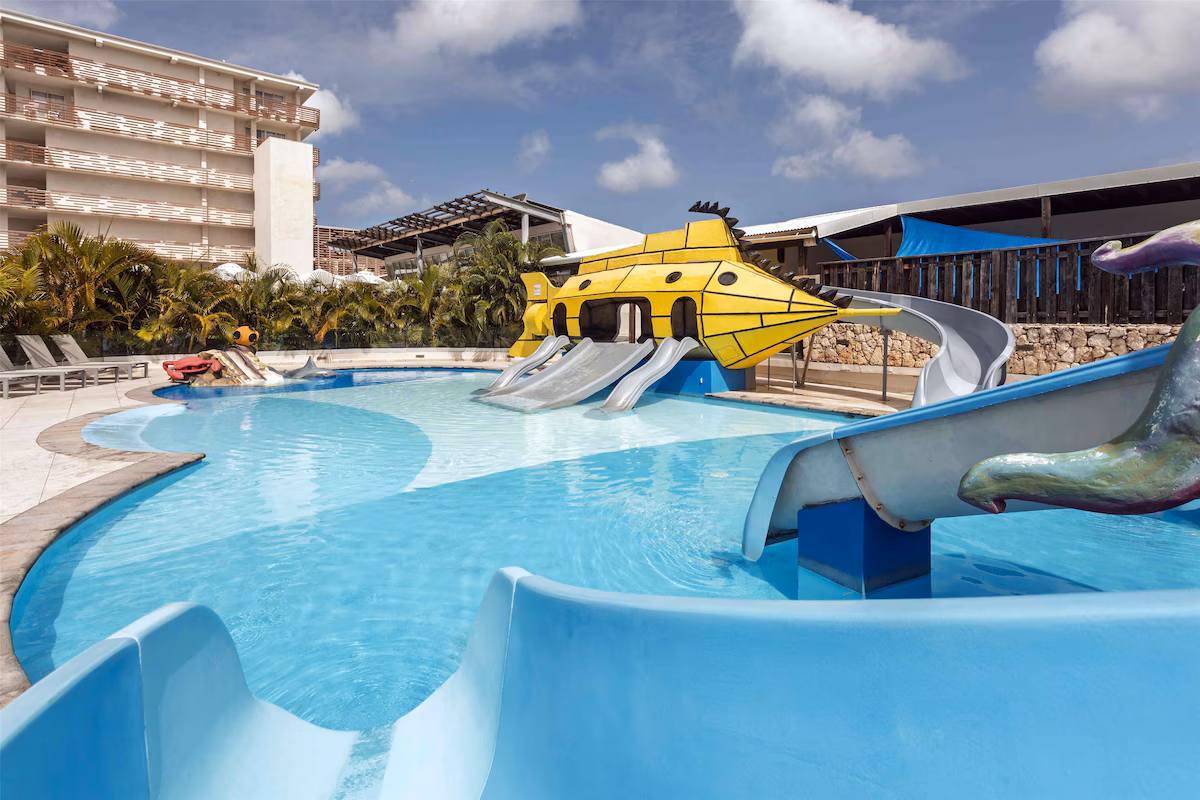 Enjoy kids pool area