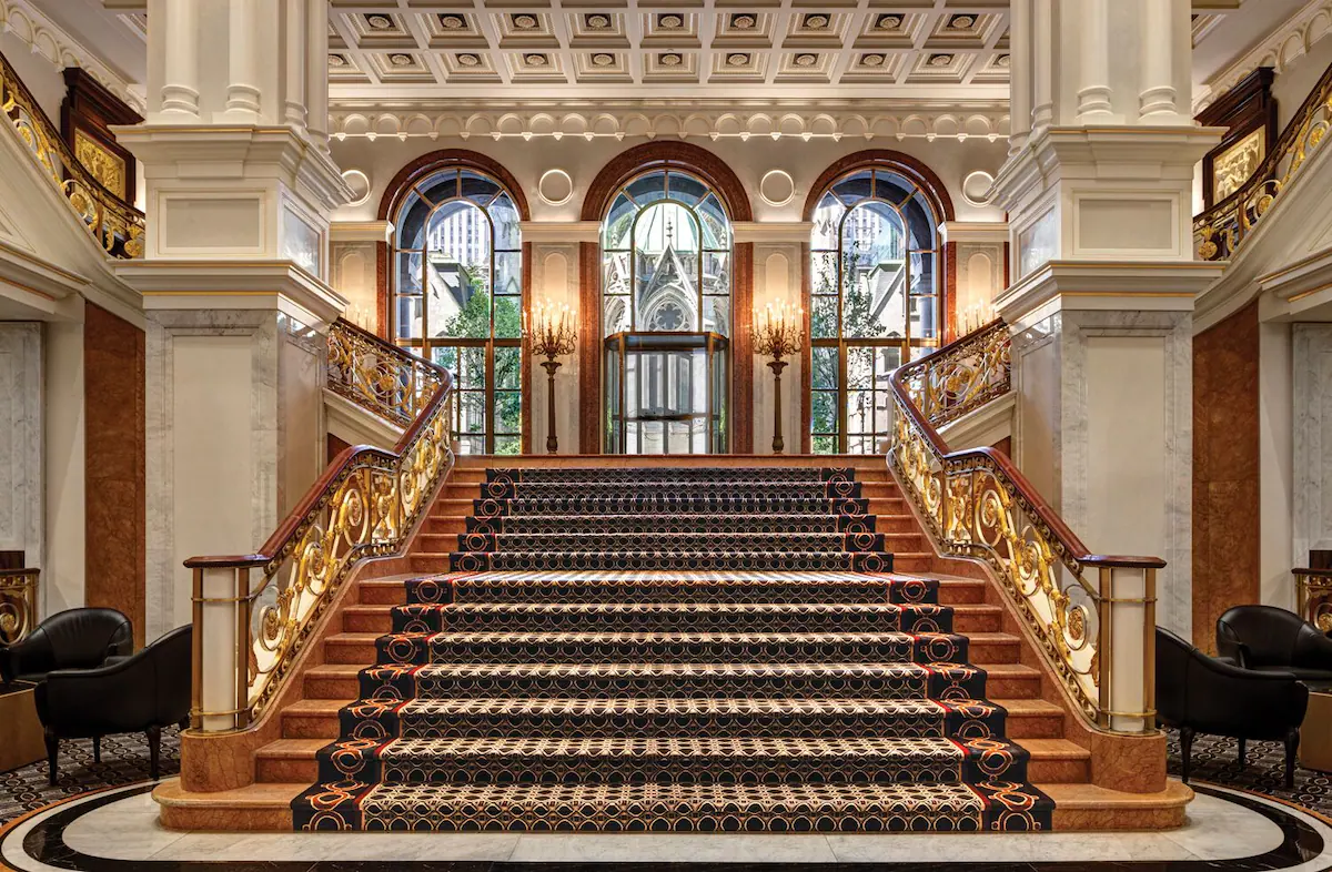 Hotel grand stair case