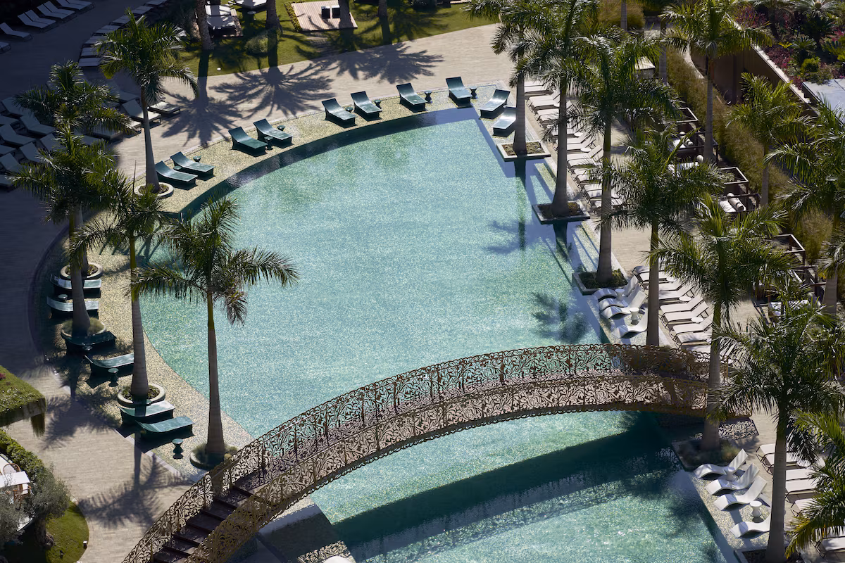 Large resort pool