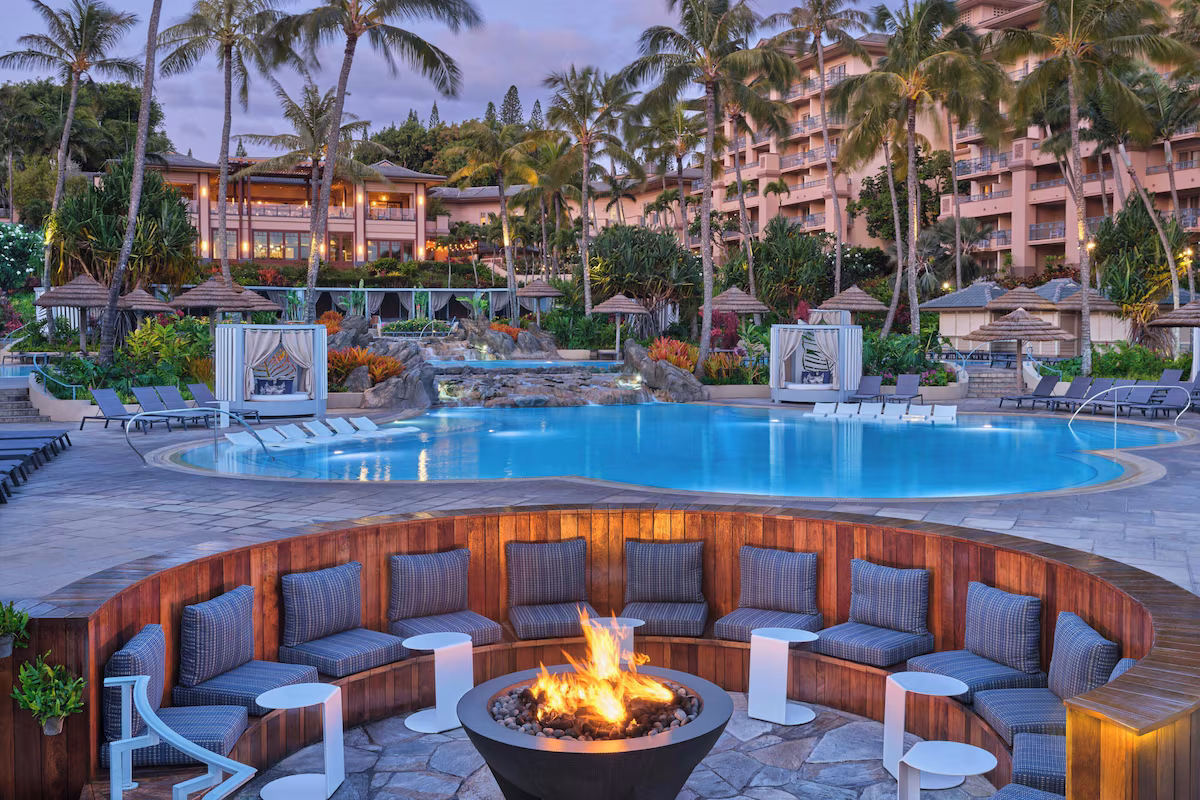 Cozy up at the fire pit