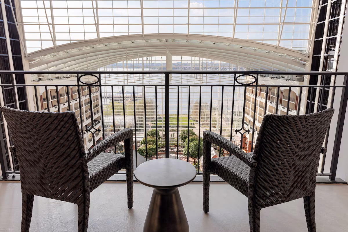 Balcony views of the atrium