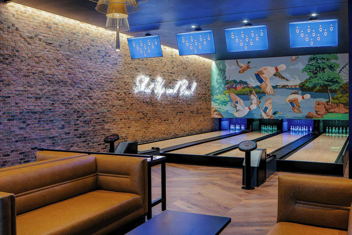 Resort bowling alley
