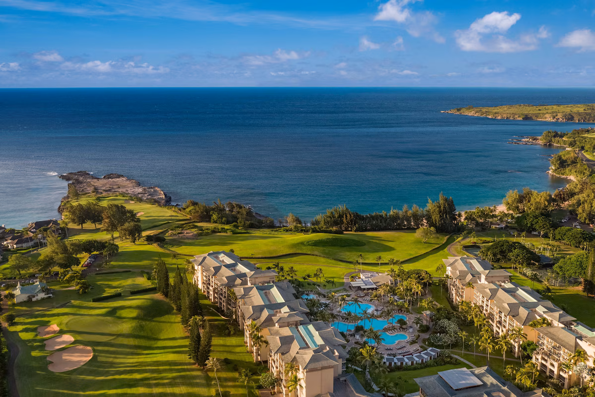Golf course and ocean views