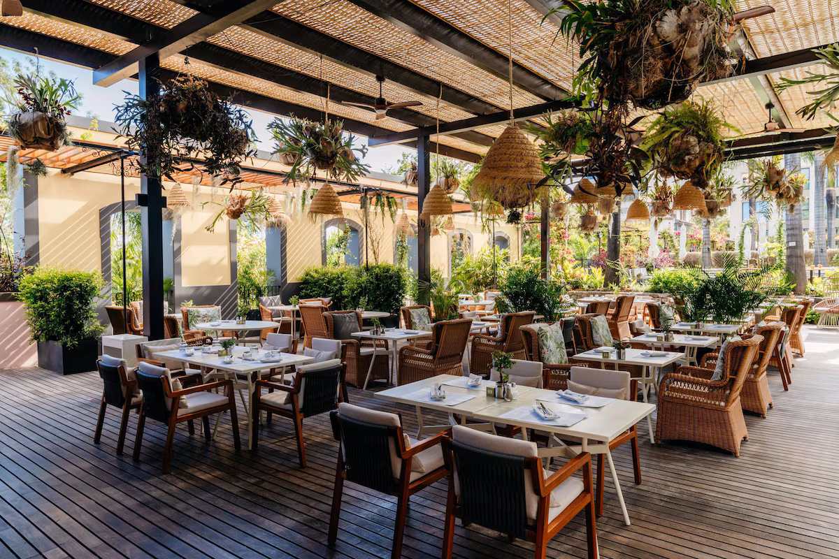 Dinning on the terrace
