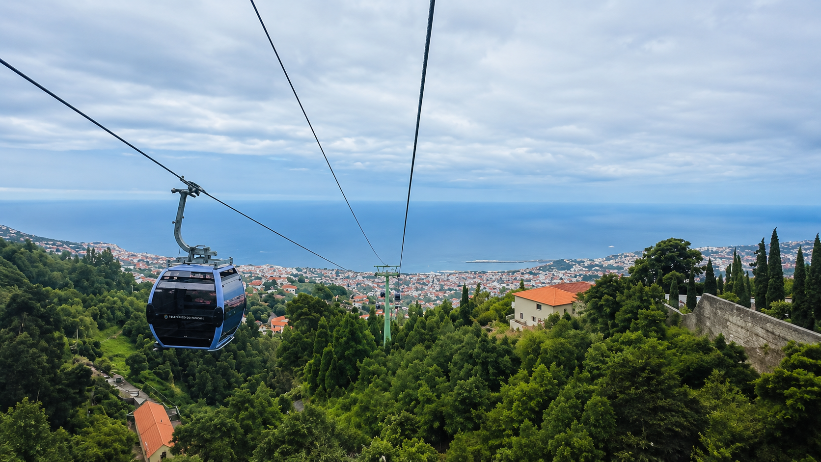 Get a view from about on the Monte Cable Car