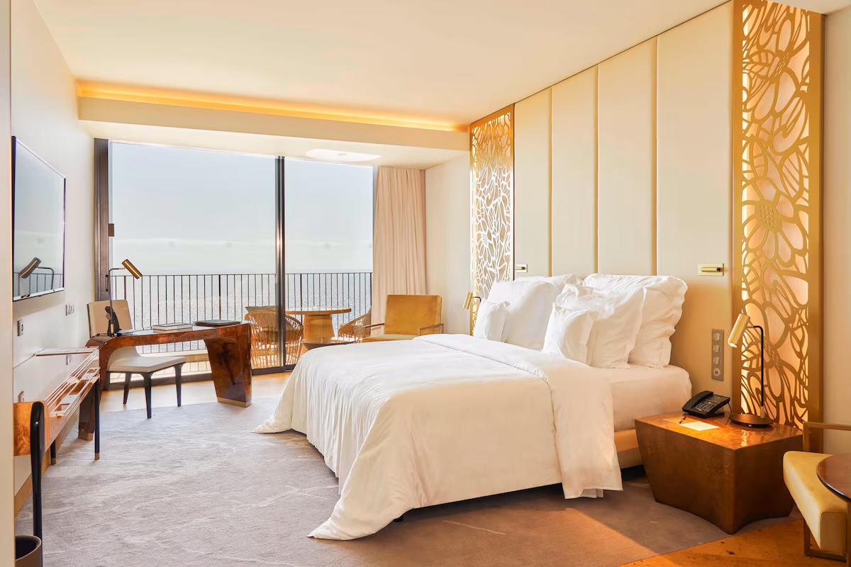 One king with ocean view