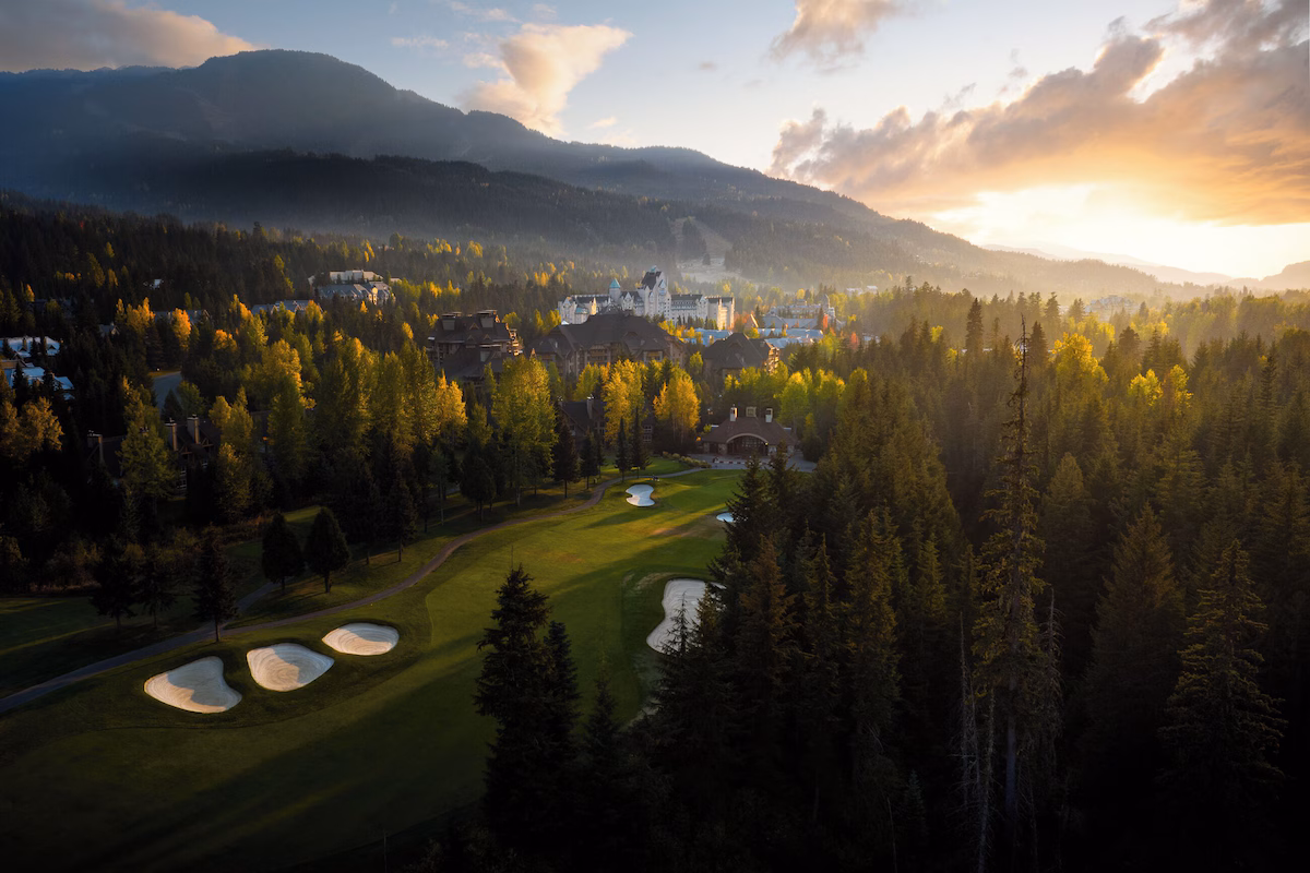 Golf course in the mountains