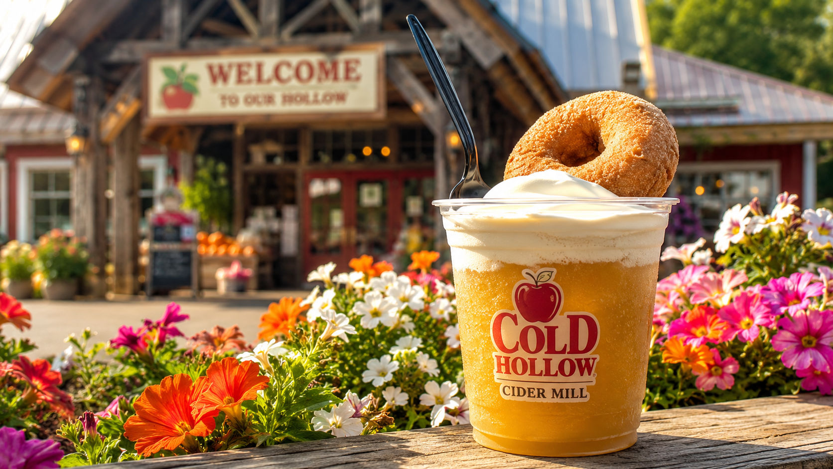Grab a snack at Cold Hollow Cider Mill