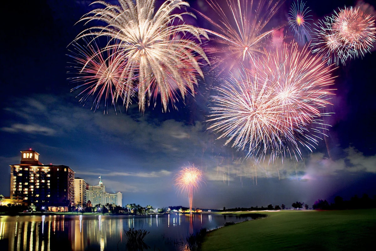 Nightly fireworks
