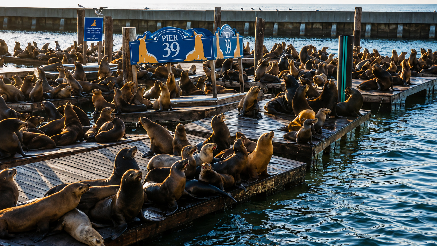 See the sea lions at Pier 39