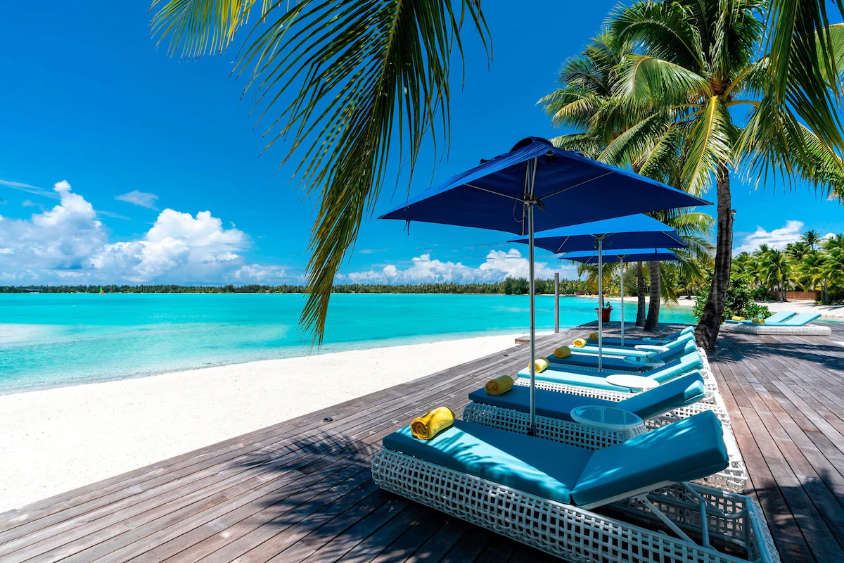 Grab an umbrella by the beach