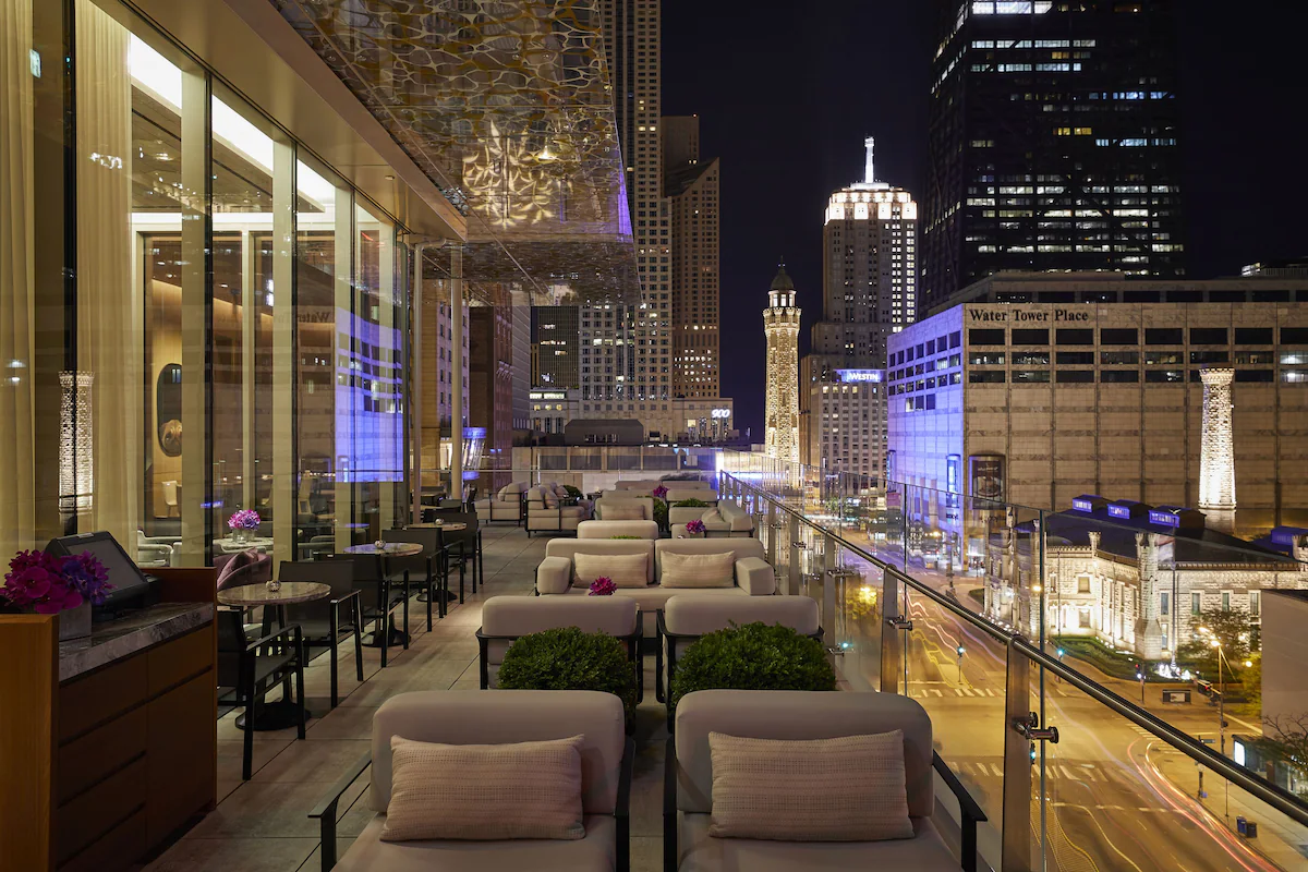 Enjoy dinner and drinks on the outdoor balcony