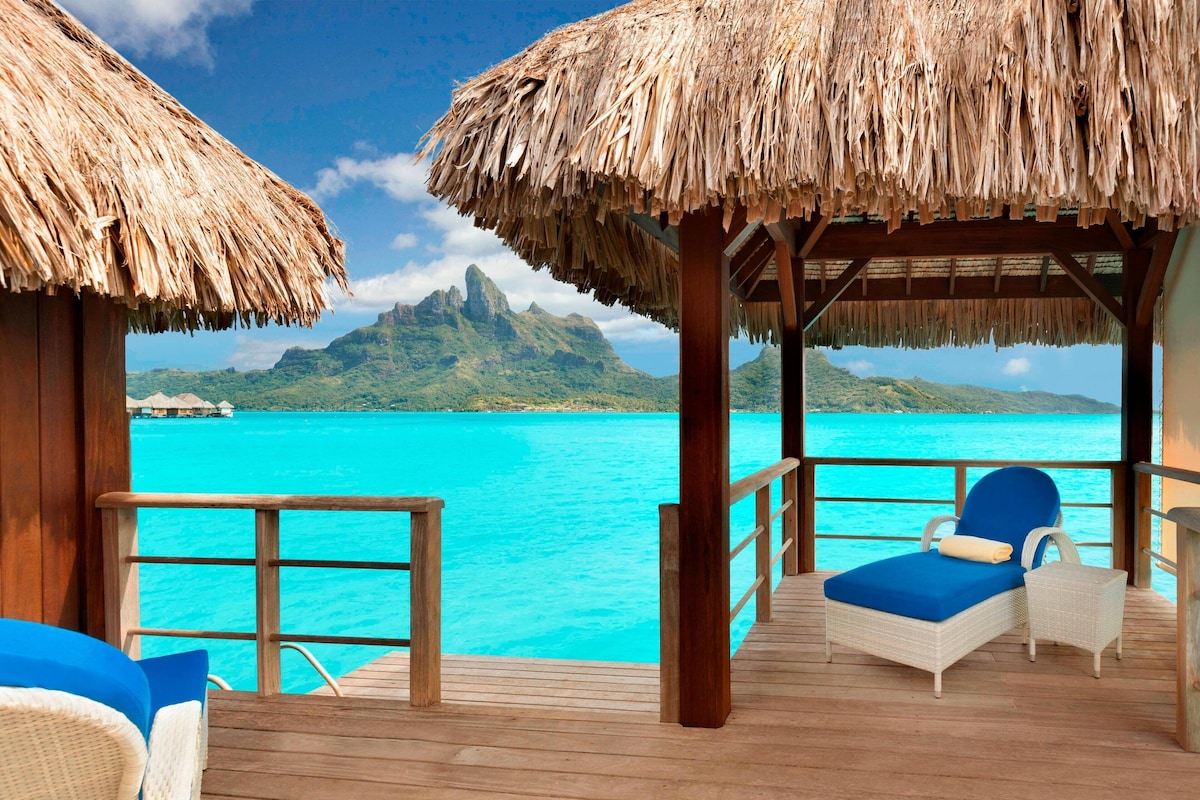 Lounge on your private overwater deck