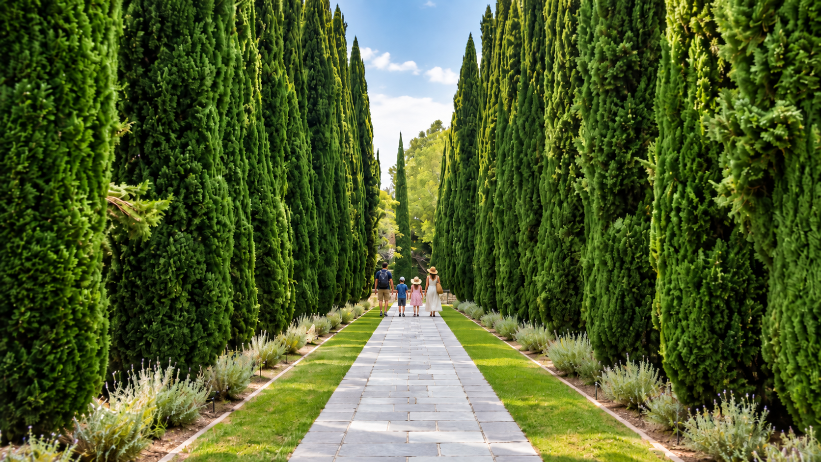 Walk the grounds at Greystone Mansion & Gardens