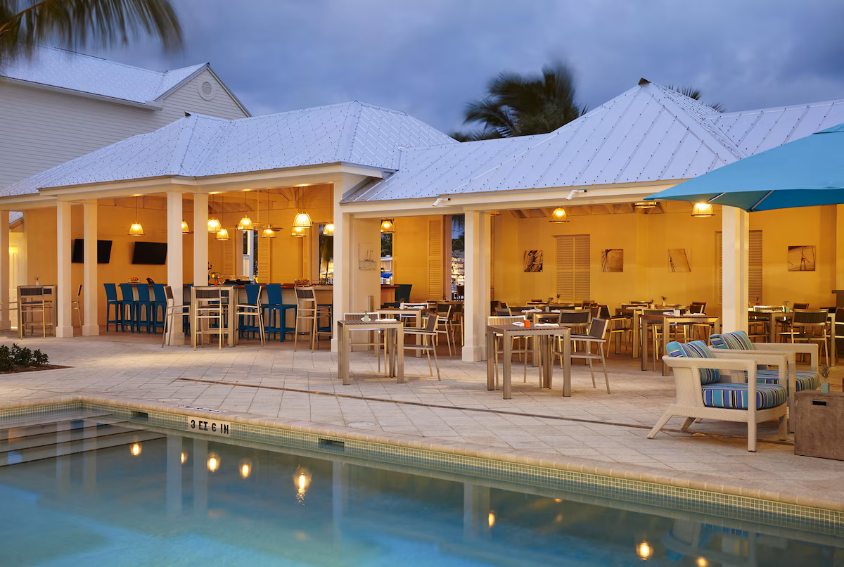 Grab a bit to eat poolside