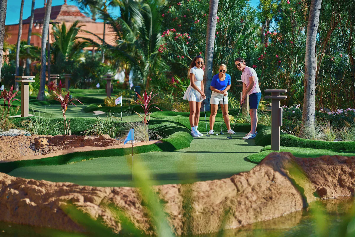 Play a round of family putt putt