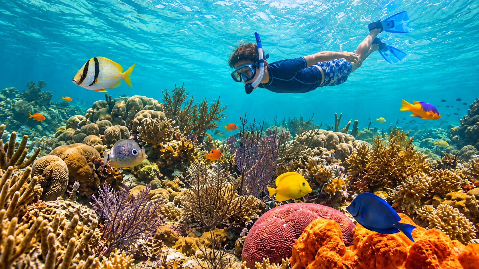 Snorkel offshore reefs