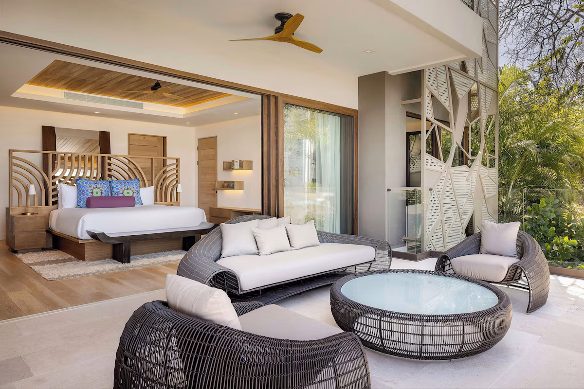 Suite with open air patio