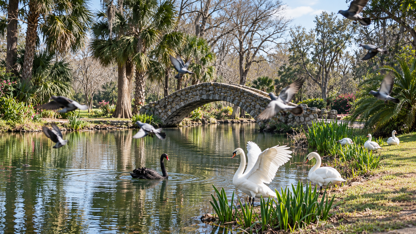 Enjoy a stroll in the city park