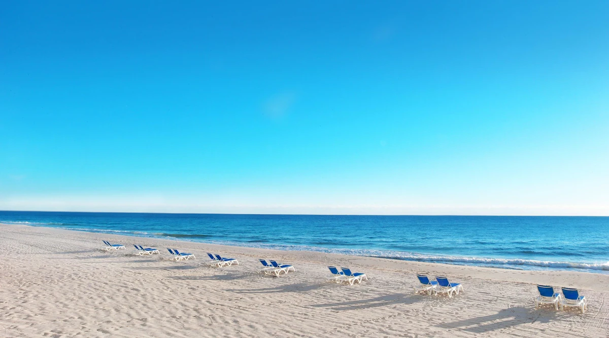 Private resort beach