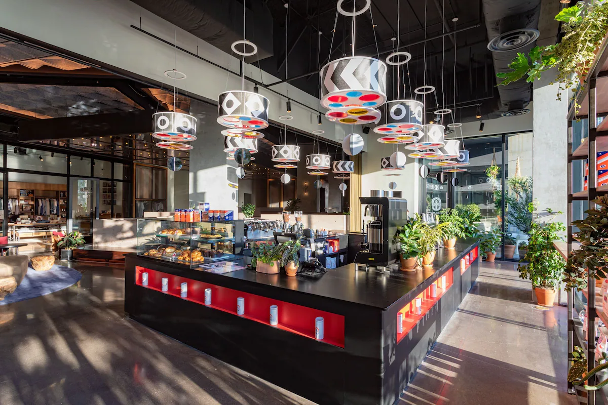 Morning cafe bar