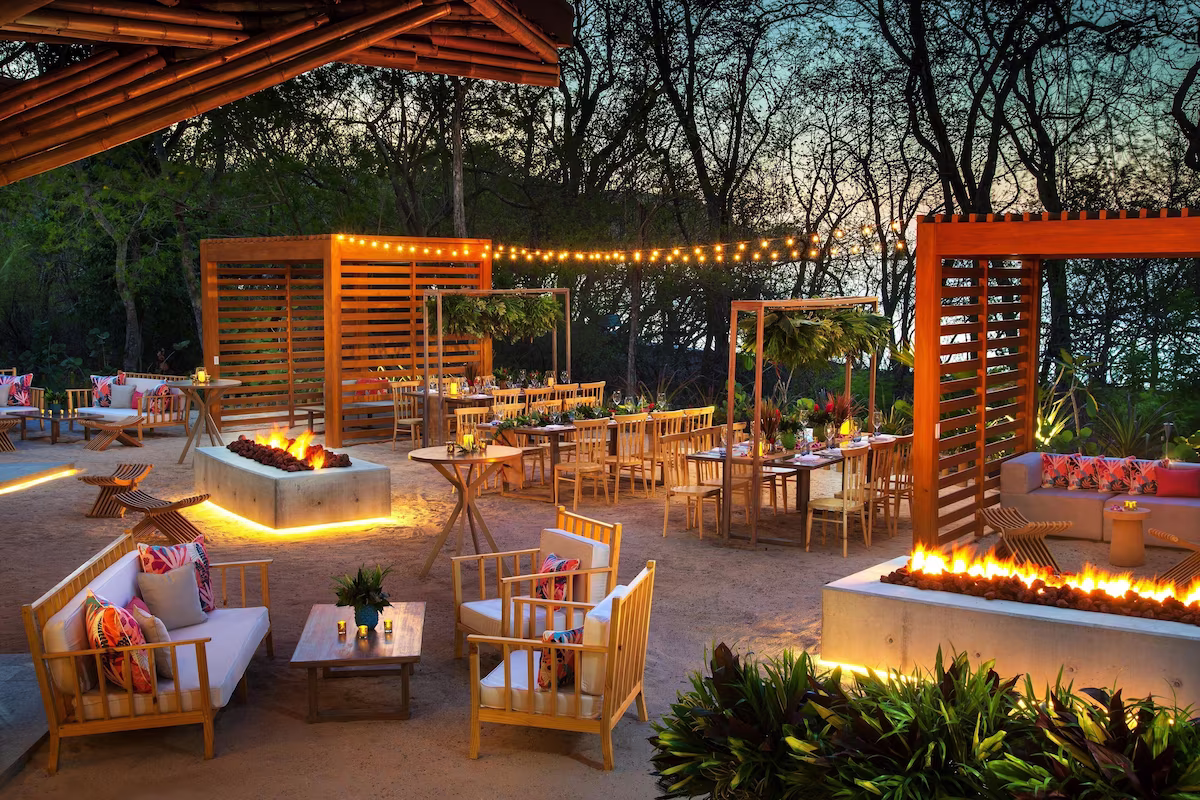 Outdoor lounge area
