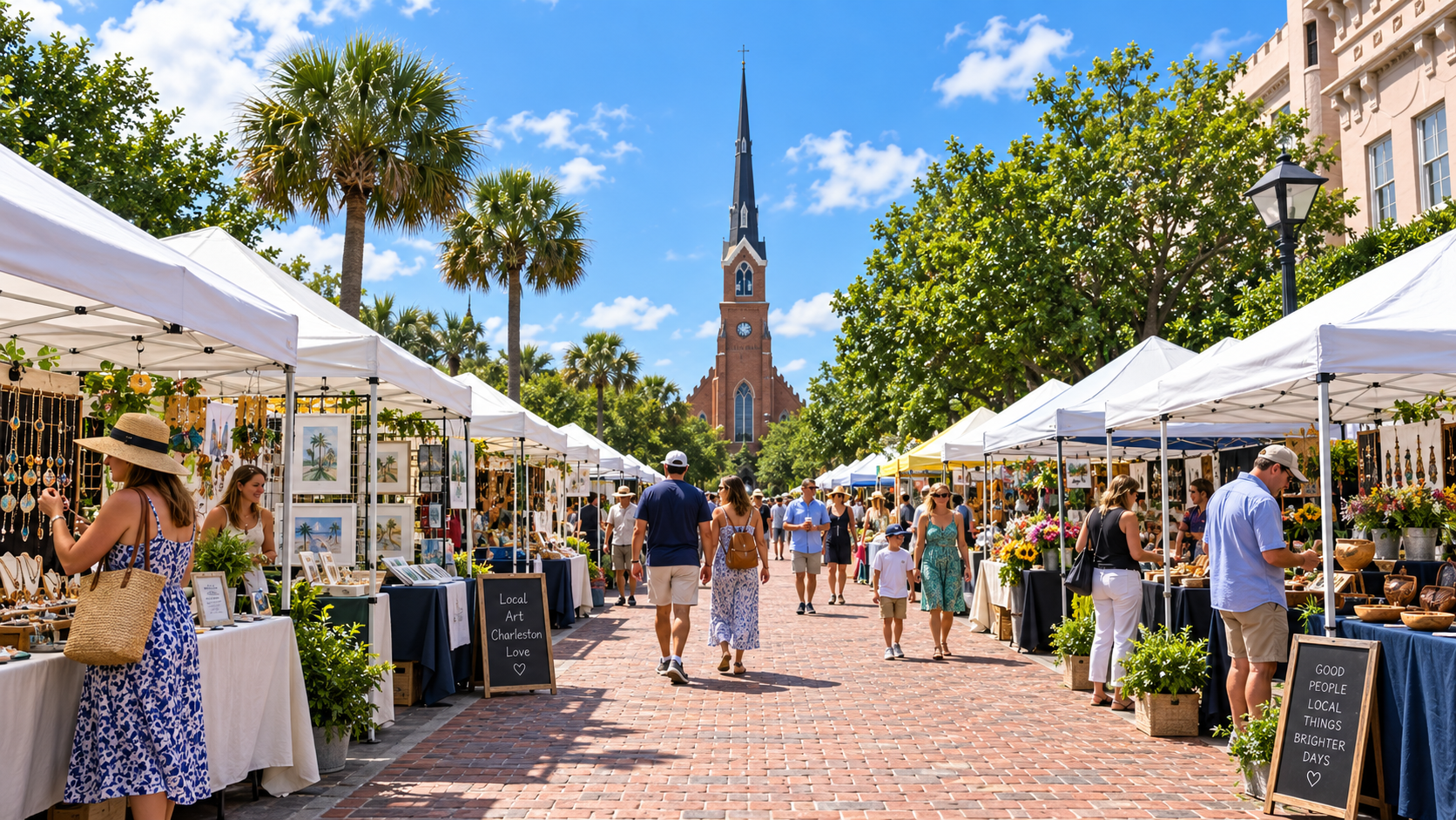 Enjoy the local farmers market