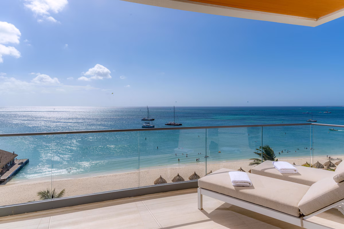 Ocean view suite with a balcony