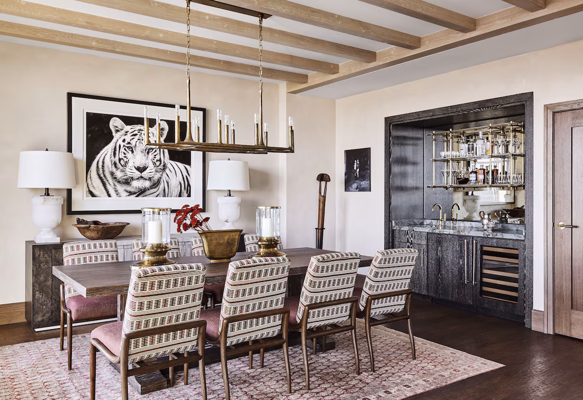 Fun decor throughout
