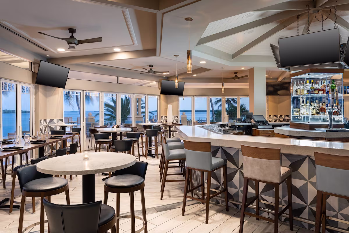 Waterfront bar