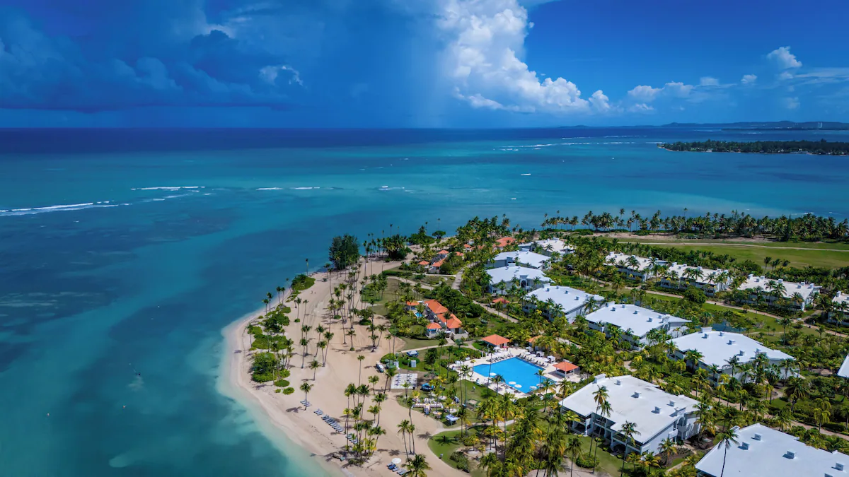 Beautiful island setting