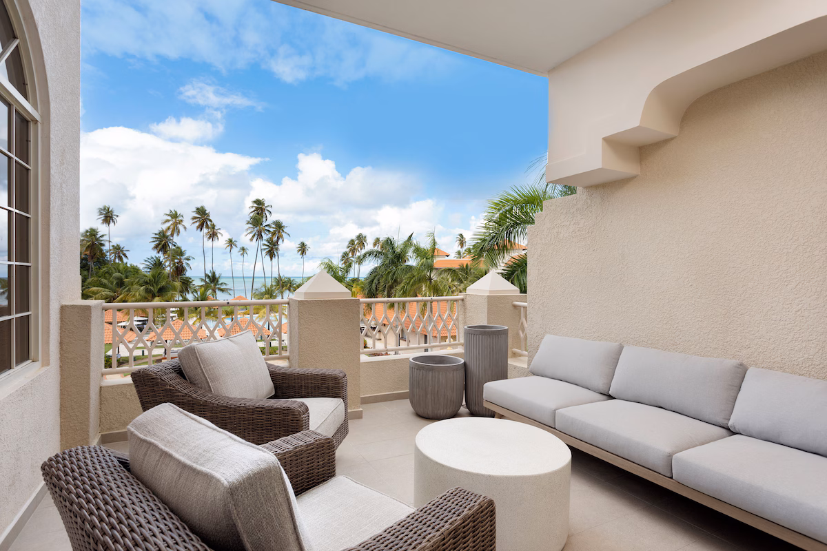 Suite patio with ocean view