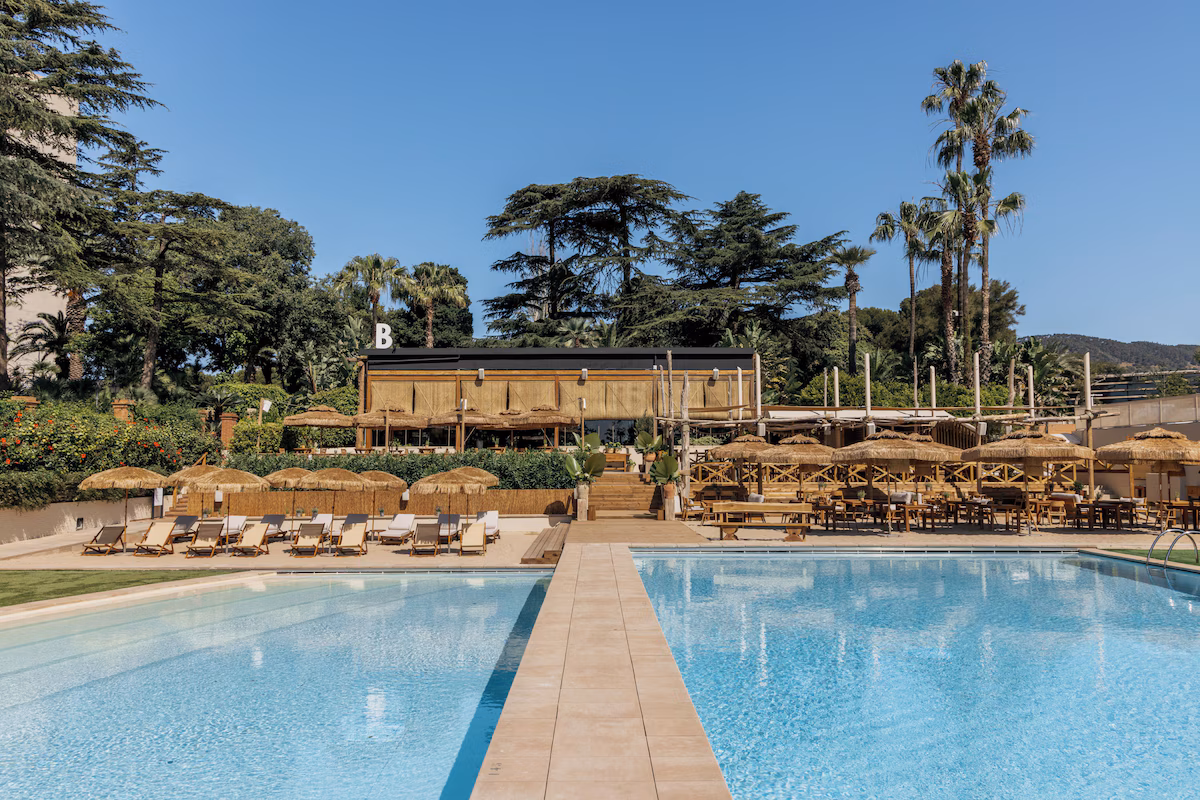 Pool side cabanas